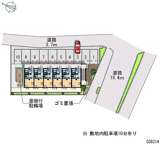 ★手数料０円★新潟市東区寺山３丁目 月極駐車場